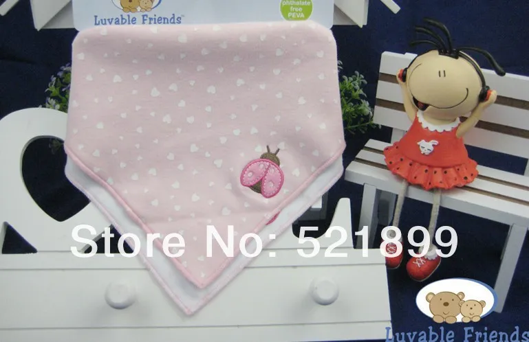 2 шт./лот trangle Мода Baby Bib Водонепроницаемый нагрудники 100% хлопок Нагруднички для малышек