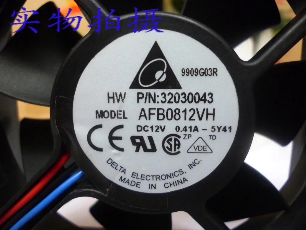 Оригинальный Дельта AFB0812VH 8025 DC 12 В 0.41A 3-провод инвертор Сервер охлаждающий вентилятор P/N 32030043