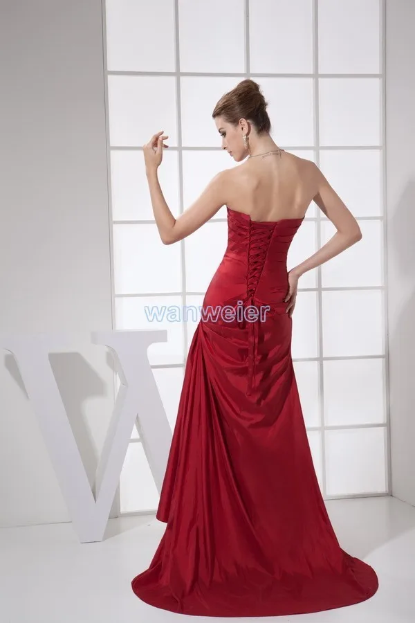 Трапециевидной формы vestidos новое поступление Горячая сексуальная Милая плюс формальное платье на заказ Красный, изысканный Длинные свадебные платья