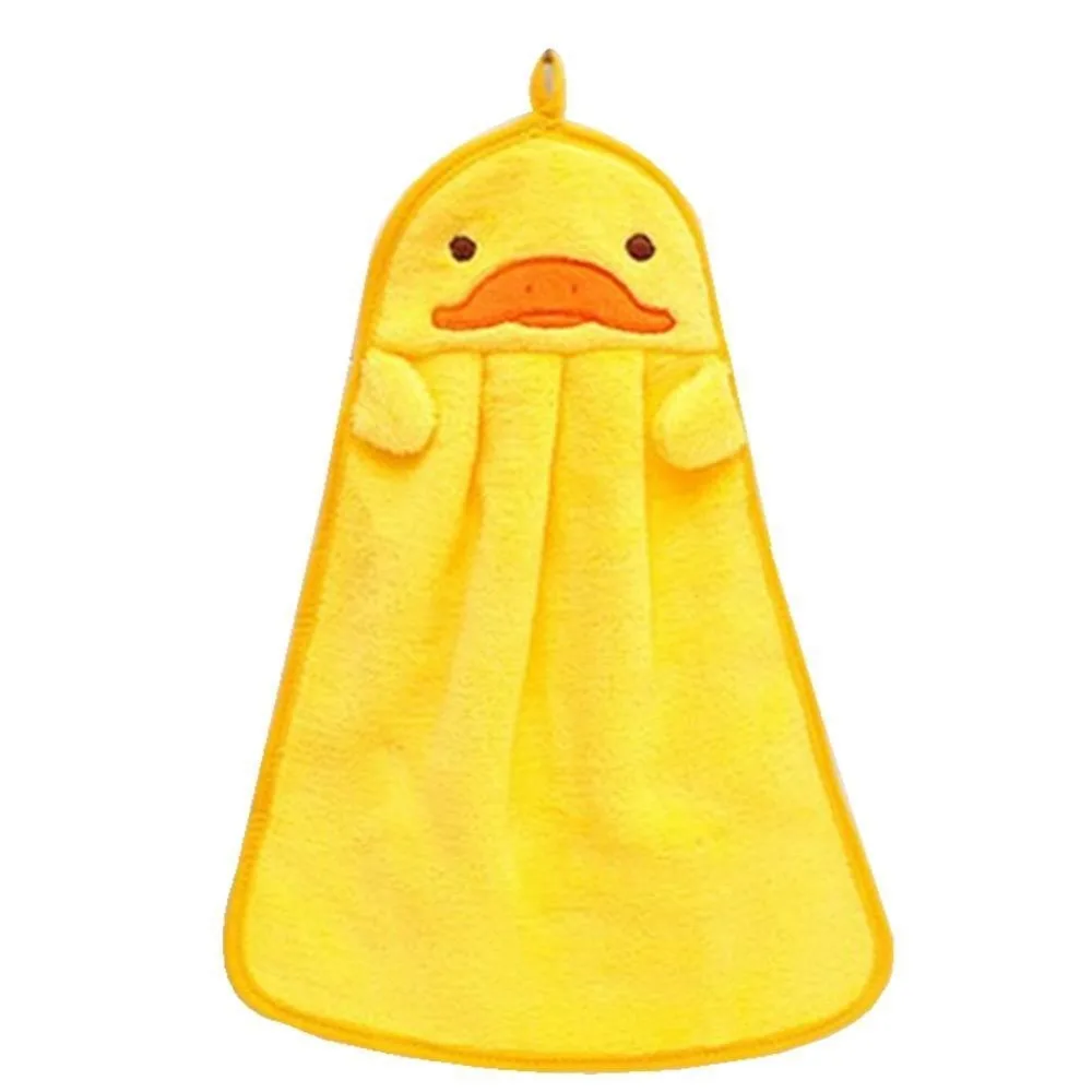 3PCS High quality cartoon Hot Children Cartoon Animal Hanging Wipe Soft Plush Bathing Kitchen Hand Towel