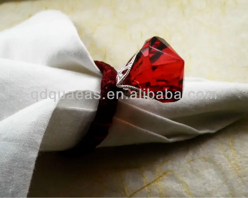 Продано на Aliexpress бисером кольцо для свадебных салфеток
