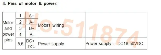 Лучшие продажи! Wantai Драйвер шагового двигателя DQ542MA 4.2A 50 в 128 микро фрезерный станок с ЧПУ гравировальный шлифовальный пенопласт Для Nema11 16 17 23 мотор