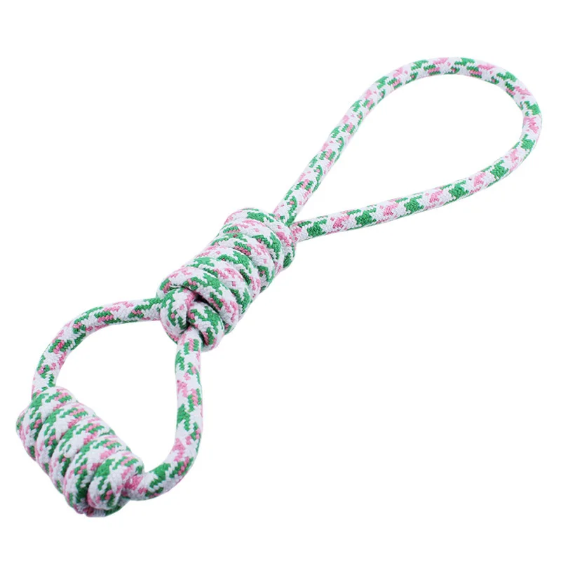 1PC Knot Tug Dog Toys Cotton Rope Interactive Play Puppy Chew Toys 38cm