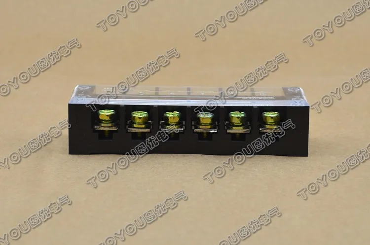 TBC-606 6Pin 60A 660V фиксированные клеммные блоки с барьером