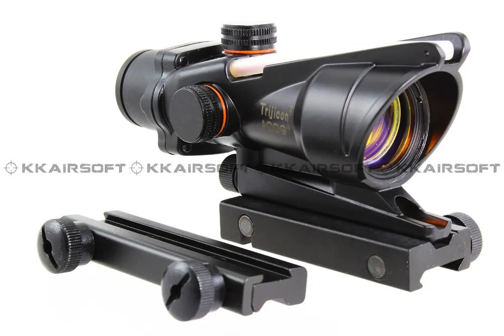 ACOG страйкбол 1x32 Red Dot оптический Волоконно-оптический прицел