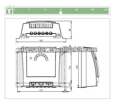 Fangpusun 12 V 24 V Solarix PRS Typ контроллер солнечной зарядки 10A 15A 20A 30A