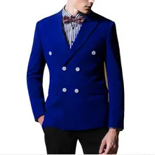 Смокинг куртка мужская мода индивидуальный заказ двубортный мужской костюм смокинг для жениха Формальные женихов мужской костюм для свадьбы куртка+ брюки