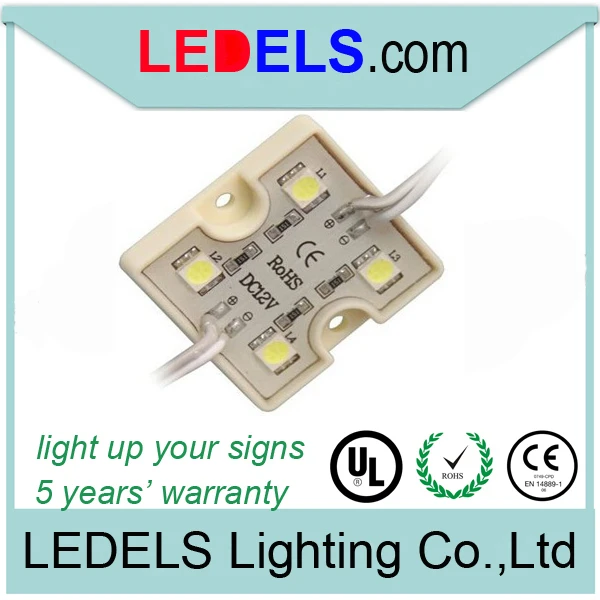 1000 шт./лот DC12V водонепроницаемый IP67 супер яркость 5050 smd модуль 4 светодиода 5050smd светодиодный модуль цвет RGB