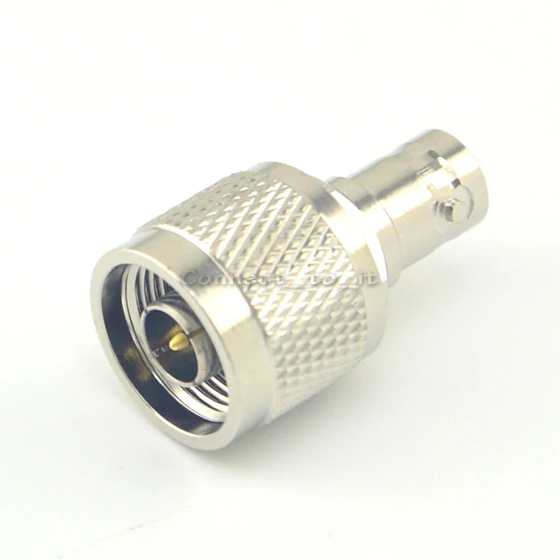 

2 Pieces N to BNC Connector Adapter N Type Male Plug to BNC Female Jack RF Coaxial Adapter Connector