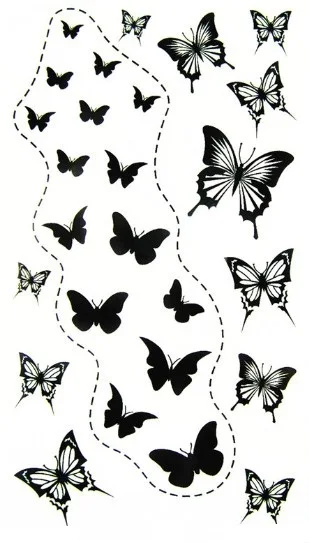 shipping free king horse new design black butterflies temporary shipping free king horse new design black butterflies temporary