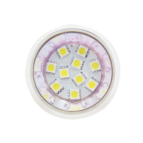 MR16 10Led лампа SMD лампа BI-PIN Светодиодная лампа MR16 Светодиодная лампа 12V 24V 150LM 505 SMD лампочки 12V 24V с регулируемой яркостью 20 шт./партия