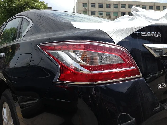 Для Nissan Altima 2013- ABS хромированный головной светильник и задний светильник крышка лампы отделка 4 шт