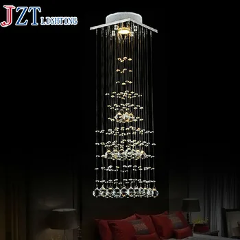 

M Best Price Pyramid LED Crystal Pendant Light 20*20*75cm LED 3W 4kg Europe Luxury Crystal Lamp Bedroom restaurants Light