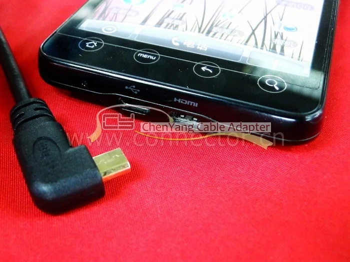 10 шт./лот 90 градусов прямоугольный микро HDMI к Hdmicable fo Xoom XT800 Droid x TF201 TF300