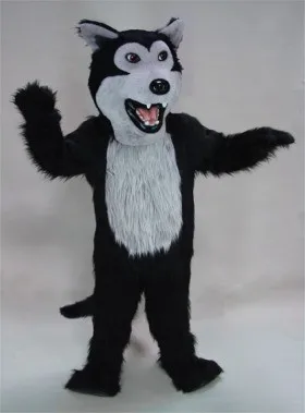 Дикий Animas тема карнавал костюм талисмана Черный волк маскарадный Mascot-костюм кунг-фу панды карнавальный Косплей костюмы SW887