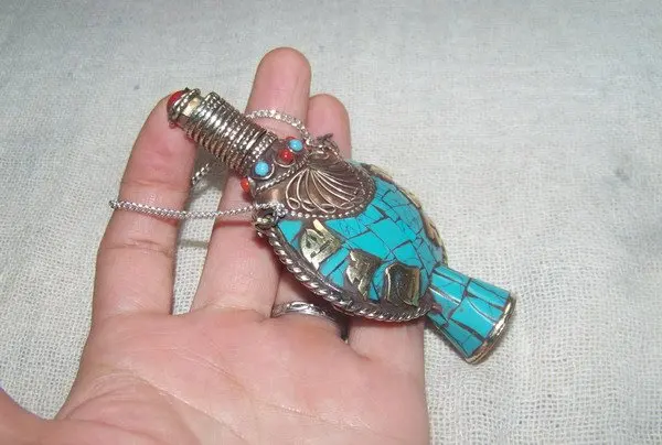 Тибетский JewelryTBP029 Непал бутылки табак pendantstibetan шесть слов мантры амулеты boxcollectibleslow moq