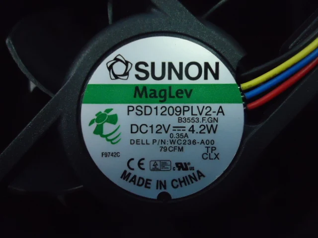 SUNON PSD1209PLV2-A B3553.F. GN DC12V 4,2 Вт Сервер вентилятор охлаждения 4-провод PWM, Размеры: 90x90x32 мм WC236-AOO