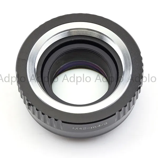 ADPLO M42-M/43 фокальный редуктор усилитель скорости, костюм для объектива M42 костюм для Micro Four Thirds 4/3 камера Panasonic LUMIX GX9