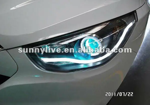 Tucson IX35 светодиодный головной фонарь ангельские глазки для HYUNDAI V1 типа