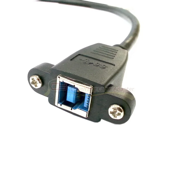 Jimier супер скорость USB 3,0 назад для установки на панель гнездовой к мужской B Тип удлинитель 50 см