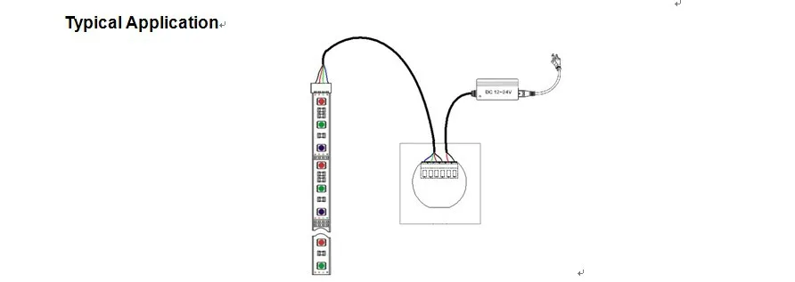 TM08E; Европы Стандартный led RGB сенсорный контроллер; DC12-24V вход; 4A* 3 channnel выход