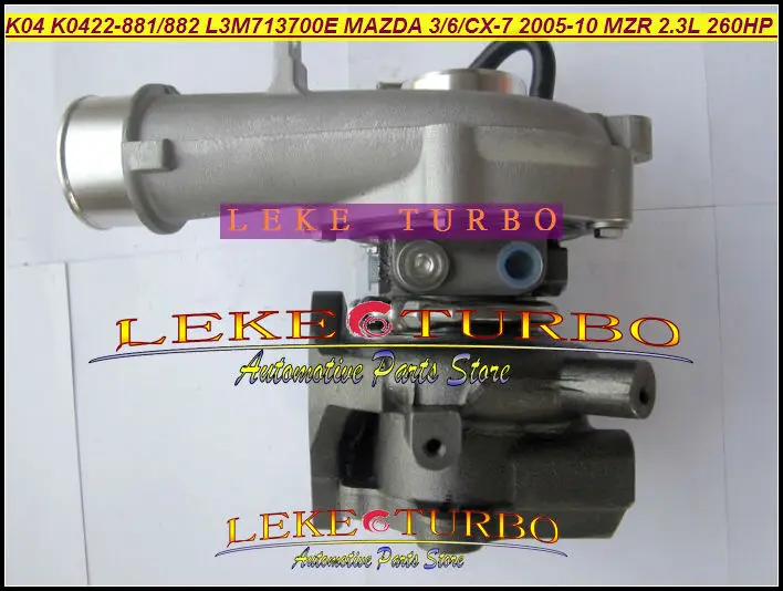 K04 K0422-881 K0422-882 53047109901 L3M713700E Turbocharger for Mazda 3 Mazda 6 Mazda CX-7 2005-10 MZR 2.3L 260HP
