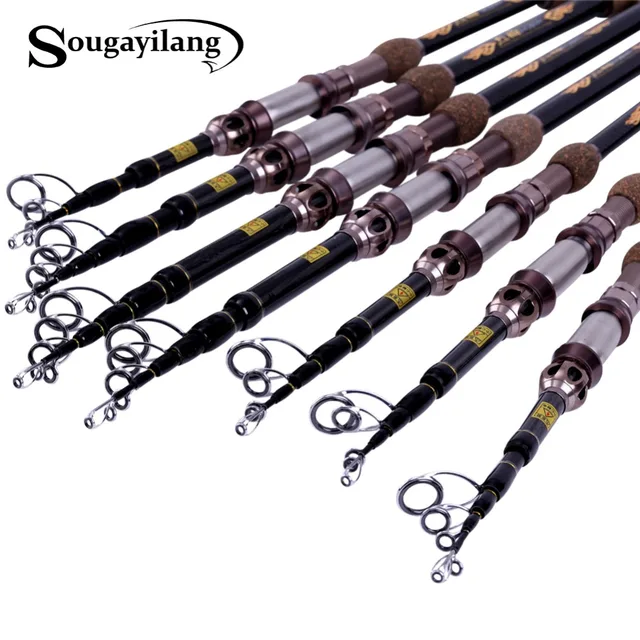 Best Offers Sougayilang 1.8M-2.7M Portable Rods Casting Spinning Fishing Rod Carbon Fiber Telescopic Rod for Lake River Fishing Pole Tackle Best Offers Sougayilang 1.8M-2.7M Portable Rods Casting Spinning Fishing Rod Carbon Fiber Telescopic Rod for Lake River Fishing Pole Tackle