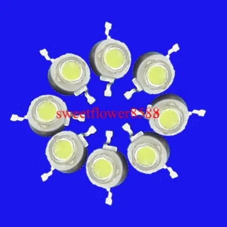Бесплатная доставка 20 шт 1 W супер яркий высокой мощности белый светодиодный 100LM