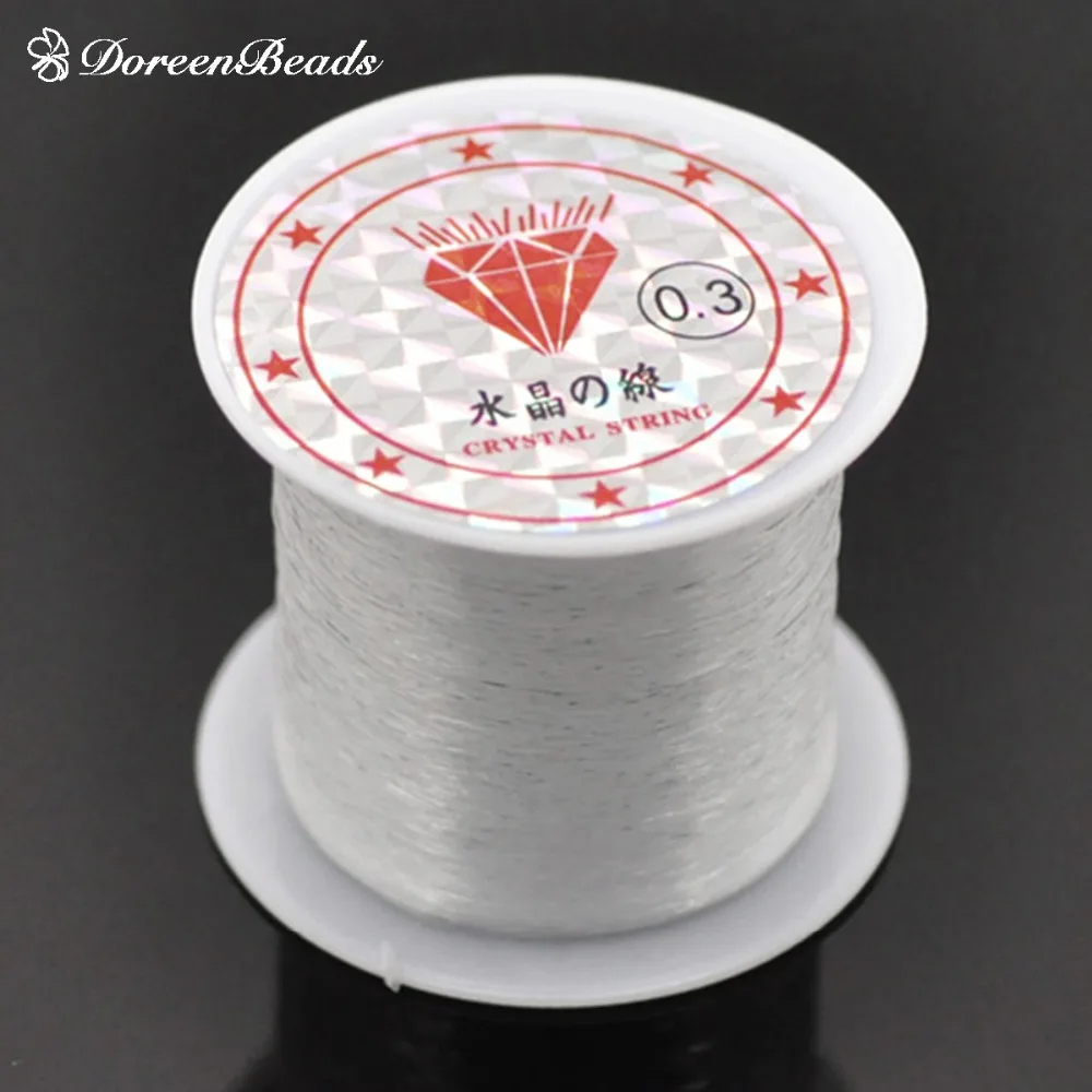 

DoreenBeads Nylon Jewelry Thread Cord Transparent 0.3mm,1 Pc
