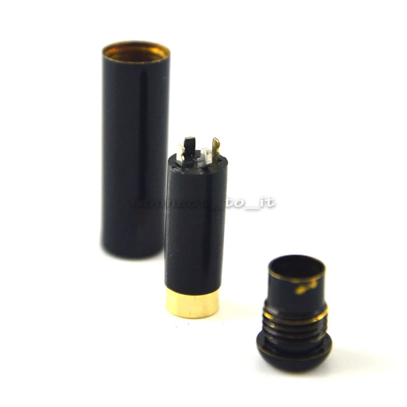 10 Pieces Headphone Adapter DIY 3 5mm Headphone Jack 3 5 mm Female Stereo Audio Connector 3 pole Jack 4 tracks For 4mm Cable