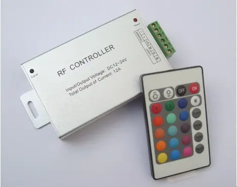 144 Вт, 2 шт./лот, 24-ключ Инфракрасный RGB LED Controllor с удаленного(алюминиевый корпус