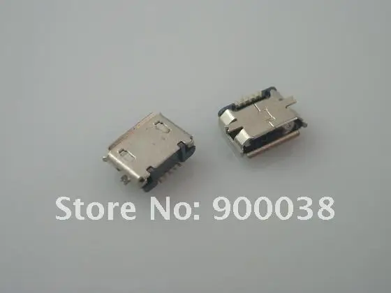 Micro USB разъем 5Pin Женский Тип B приёмный, правый угловой Rohs 1000 шт. лента и катушка reflow solderable