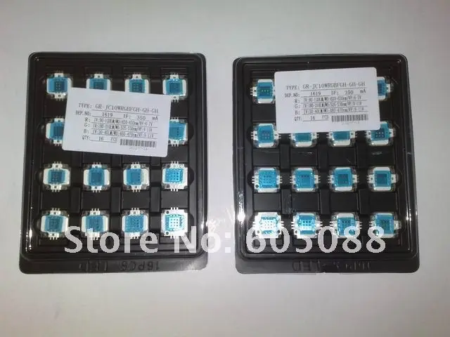 10 Вт RGB высокой мощности Светодиодная подсветка модуль лампы Красный 620-630nm зеленый 520-530nm синий 460-470nm полный цвет DIY светодиодное освещение