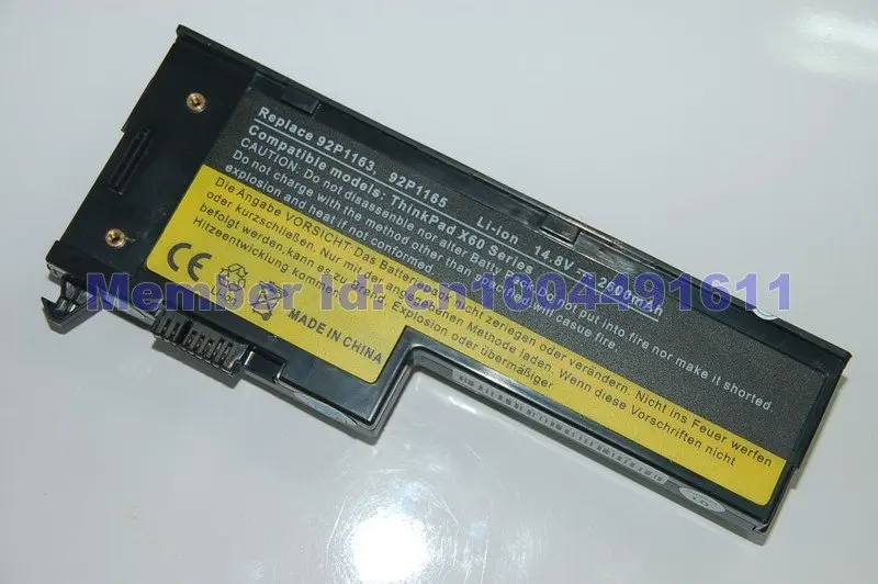 Аккумулятор для ноутбука IBM Lenovo ThinkPad X60 1706 2509 ThinkPad X60s 1702 2522 ThinkPad X61 7676 ThinkPad X61s 7669 Series