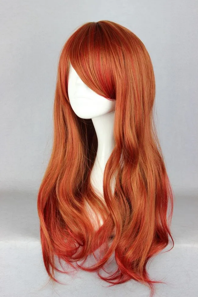 Mcoser frete grátis 65cm sintético longo ondulado