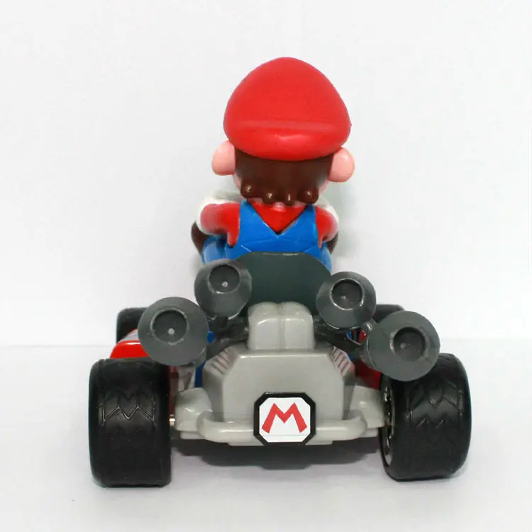 100 шт/партия, супер Марио Bros Марио и Yoshi Yossy Kart оттяните назад автомобиль 2 стиля