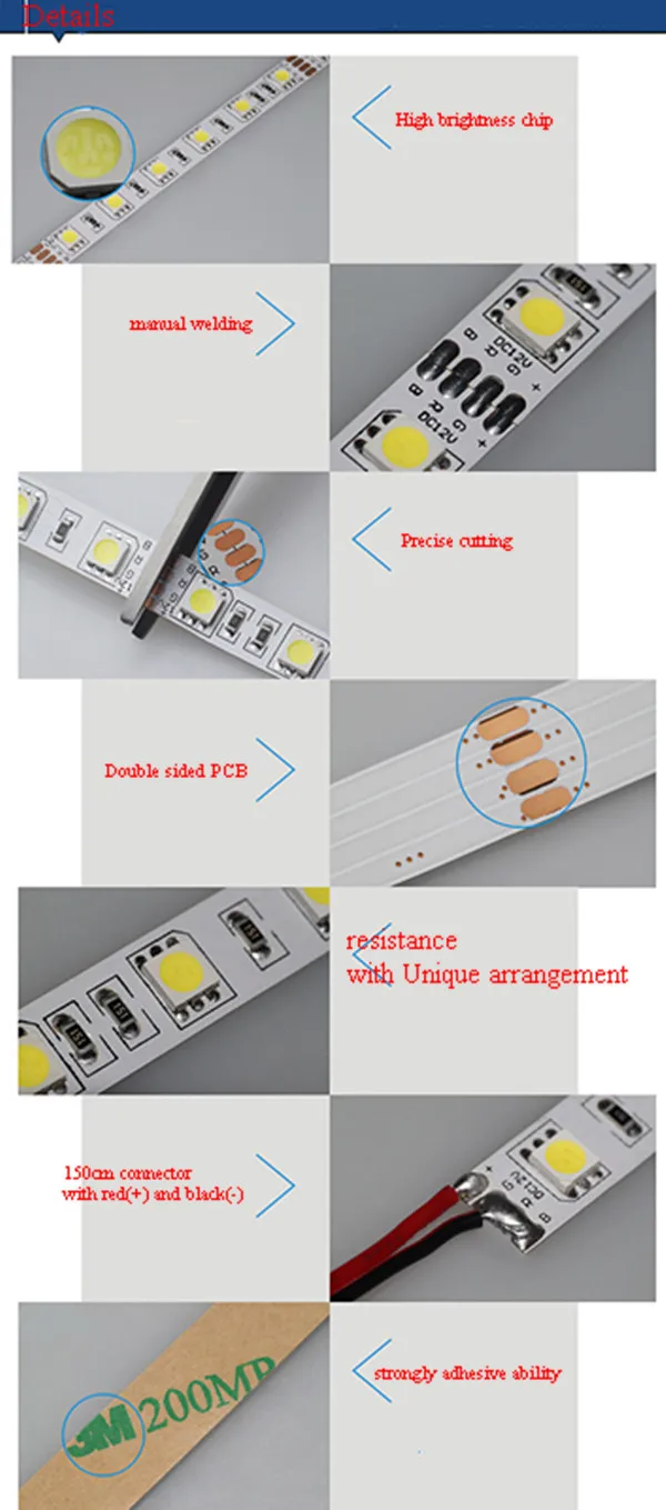 3528 Светодиодные ленты гибкий свет 5 м 300 LED SMD ИК-пульт 12 В 2A Адаптеры питания Бесплатная доставка