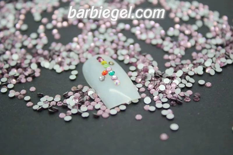 Блестящий SS3 SS4 SS5 SS6 SS8 SS10 SS12 SS16 SS20 Б ез исправлений розовый цвет DIY 3d-украшения для ногтей Flatback Аксессуары из стразов