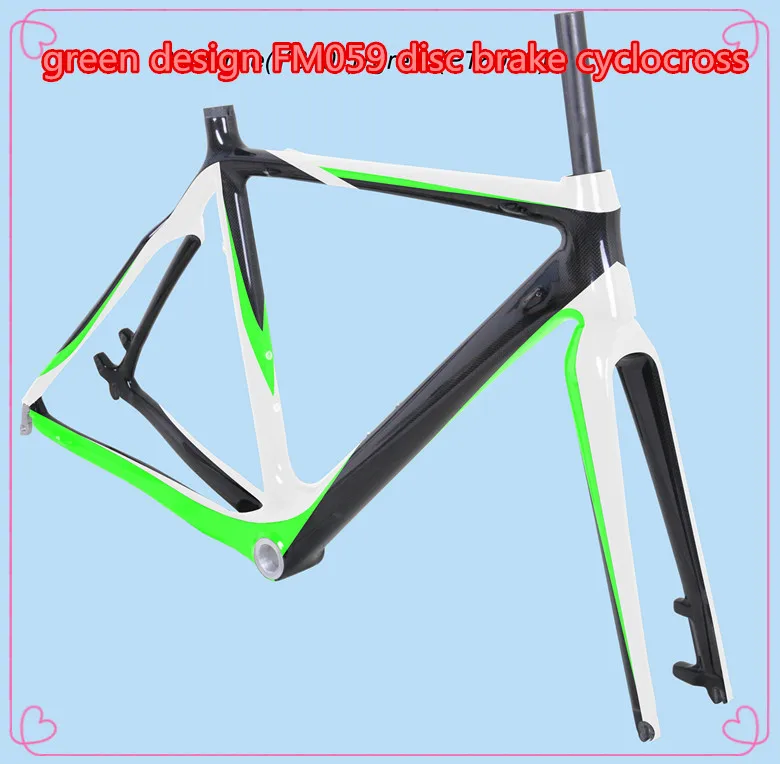Китайский дешевый FM059 полный углерод Toray (торэй) дисковый тормоз велокросс рамка CX