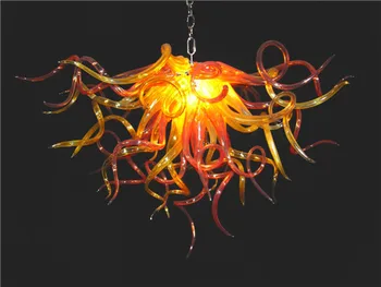 

Free Shipping Style Long Hanging Chain Murano Glass Decor Cheap Chandelier