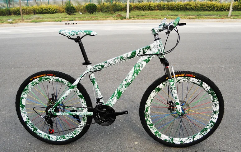 Стиль 26 дюймов 21 скорость двойной диск Велоспорт завод подвеска стиль активности велосипед подарок горный велосипед