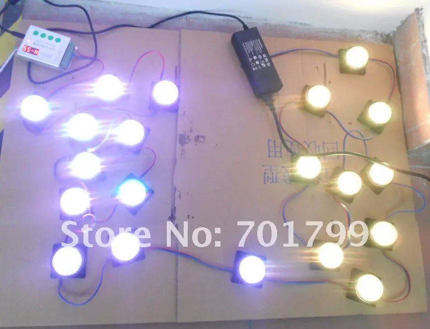 DC12V WS2811 пиксельный модульный, с 6 шт. 5050 RGB SMD светодиодный, 50 мм(диаметр), 20 штук нитке