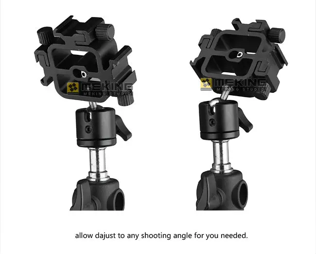 M11-054 Три Горячий башмак вспышка с держателем-зонтом вспышки прямой горячий башмак кронштейн с адаптером и креплением