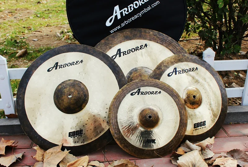 

Hot sales ARBOREA Edge series professional cymbals: 14"hihat+16"crash+20"ride+cymbal bag