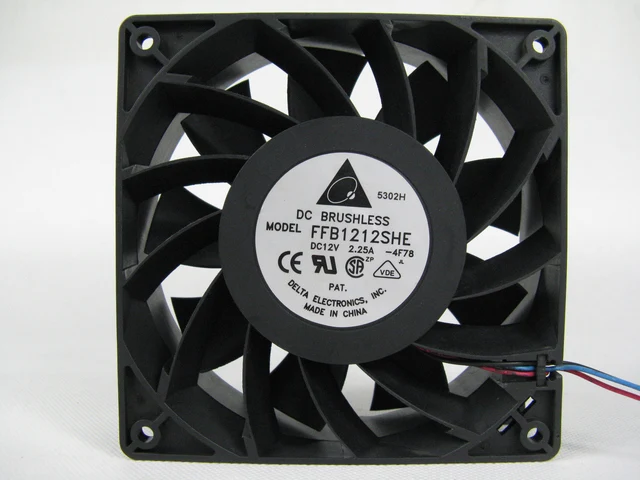 Для delta FFB1212SHE 12 см 120 мм 120*120*38 мм 12V 2.25A DC корпус для охлаждения вентилятор для сервера