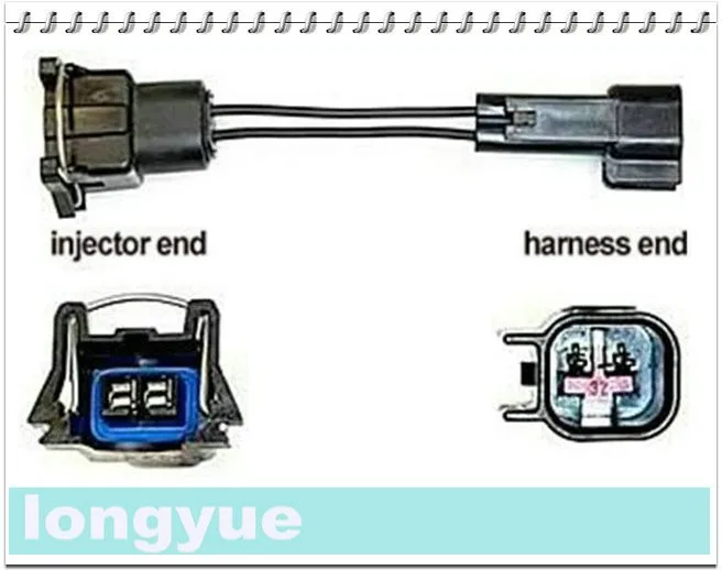 Longyue 10 шт. LS2 Топливная форсунка адаптер для LS1 инжекторы EV6 к EV1 10 см проволоки