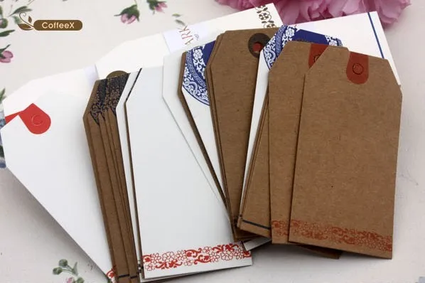 10 комплектов, 240 шт/партия) 3 дизайн ретро DIY уникальный бумажный карты, Закладка, украшение для вечеринки бумажные бирки