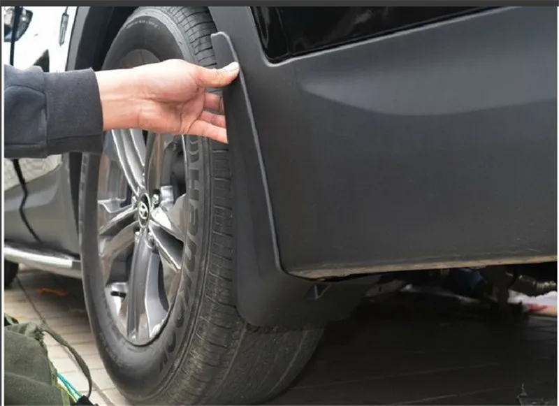 Для 2013 hyundai Santa Fe ix45 Мягкие пластиковые Брызговики Fender Брызговики