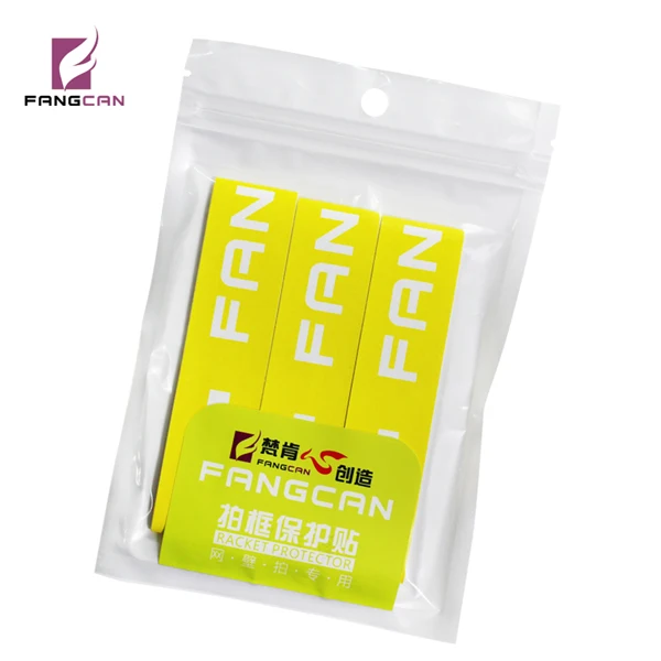 FCA21 YELLOW 4 упаковки/партия FANGCAN Теннисная ракетка головные ленты ПУ Композитные защитные ленты износостойкий пенополиуритан Толстая защита краски предотвращает истирание - Цвет: FCA21 YELLOW