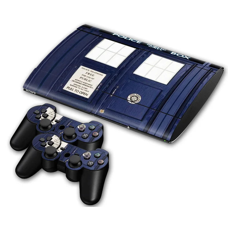 OSTSTICKER Dr. Who для PS3 кожа ПВХ защитный чехол наклейка Sony Slim 4000 консоль + 2 контроллера